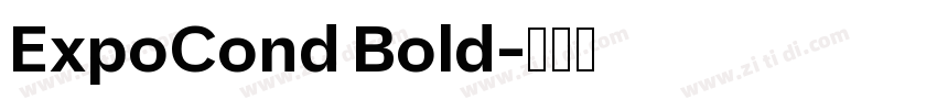 ExpoCond Bold字体转换
